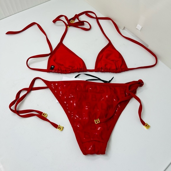 BALMAIN**Red Logo Monochromatic Bikini Set**US 4 $580 - Picture 8 of 13